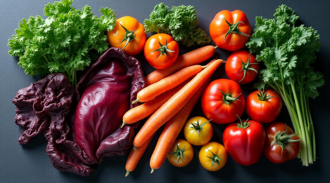 A vibrant display of fresh New York local vegetables on a rustic table